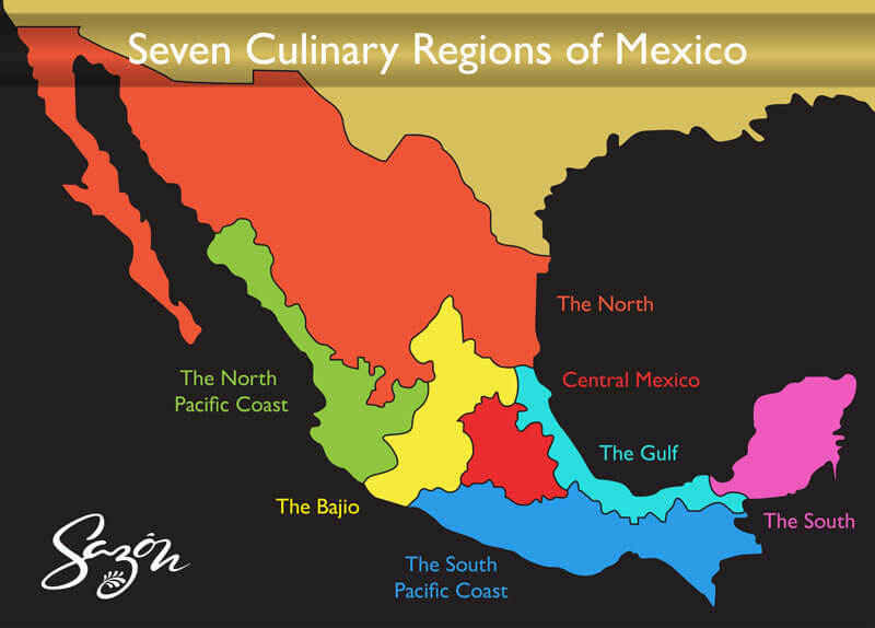 Seven Culinary Regions of Mexico
